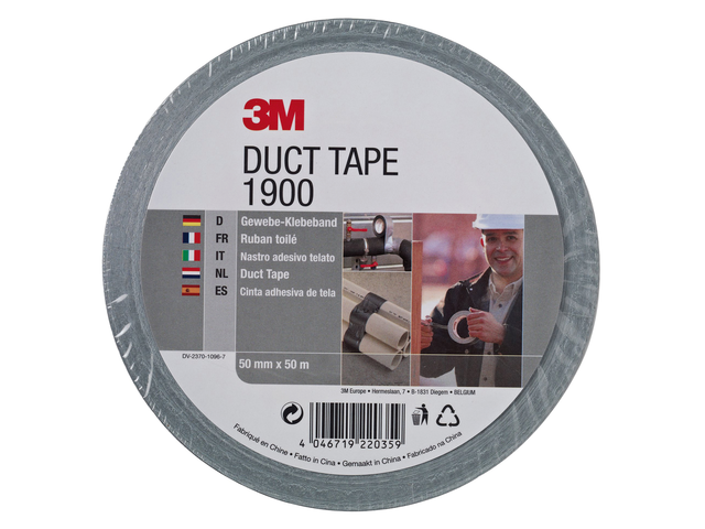 190050S - 3M Duct Tape 1900 Zilver 1st