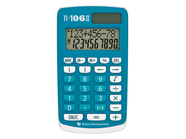 106II/FBL/4E6/A - TI Wiskunde Calculator TI-106II Blauw