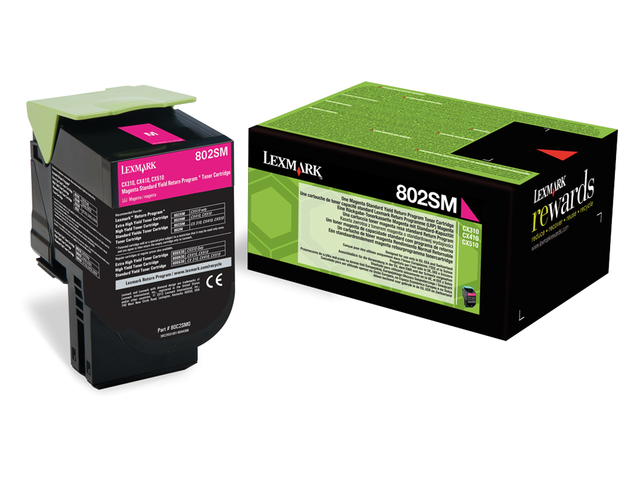 80C2SMO - LEXMARK Toner Cartridge Magenta 2.000vel 1st