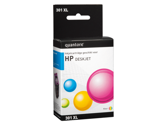 Quantore Inkt Cartridge HP 301XL CH564ee Color 1st