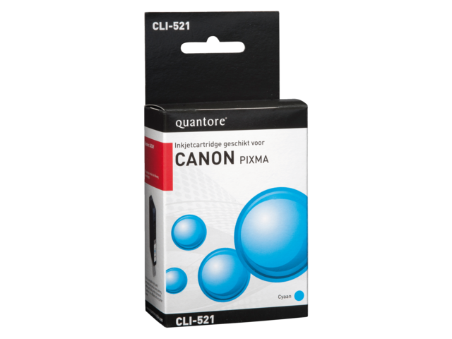 Quantore Inkt Cartridge CAN CLI-521 Blue 1st +Chip