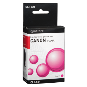 Quantore Inkt Cartridge CAN CLI-521 Red 1st +Chip