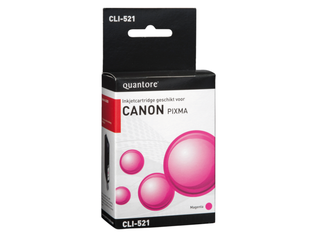 Quantore Inkt Cartridge CAN CLI-521 Red 1st +Chip
