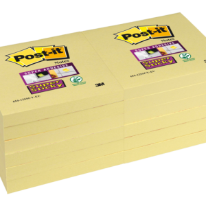 654-SSY - 3M Post-It Super Sticky Notes 76x76mm Geel 1st