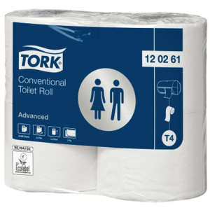 Tork Toiletpapier Kingsize Papier 4-Rollen Wit 1st