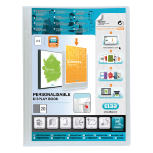 100206088 - ELBA Showmap Polyvision 20-Tassen Transparant 1st A4