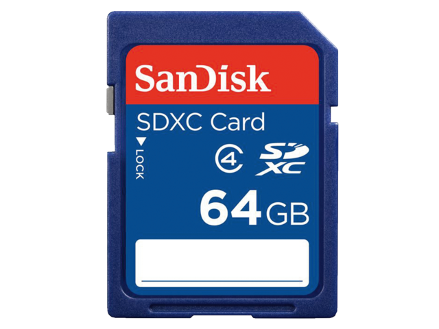 114820 - SANDISK Geheugenkaart Standaard SDXC 64GB New Blister 1st