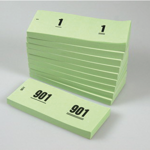 V.CLO.1060-G - Office Nummerblok Groen 41x122mm