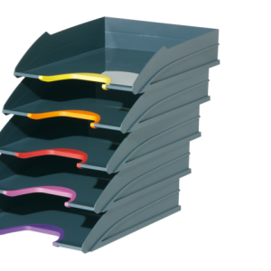 770557 - DURABLE Brievenbak Varicolor Tray Diverse Kleuren 5-Laden