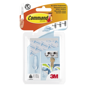 Command Bevestigingsstrip Transparant 16st