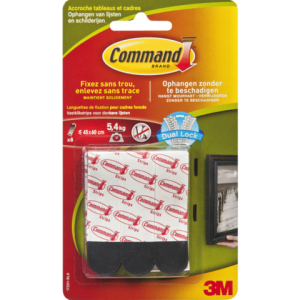 Command Bevestigingsstrip 17201blk 8x Klikstrip Donker 1st