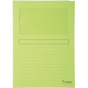 50107E - Exacompta Insteekmap met Venster l-Model Lichtgroen 100st A4