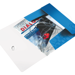 45990036 - LEITZ Documentenmap 3-Klep WOW 150vel Blauw 1st A4