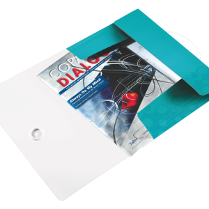 45990051 - LEITZ Documentenmap 3-Klep WOW 150vel IJsblauw 1st A4