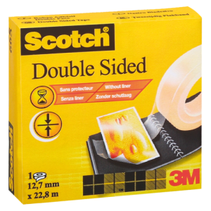 6651223 - 3M Dubbelzijdige Tape Scotch 665 12mmx22.8m 1st