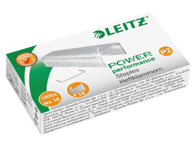 LEITZ/ESSELTE Nietjes Verzinkt no: 10 1.000st