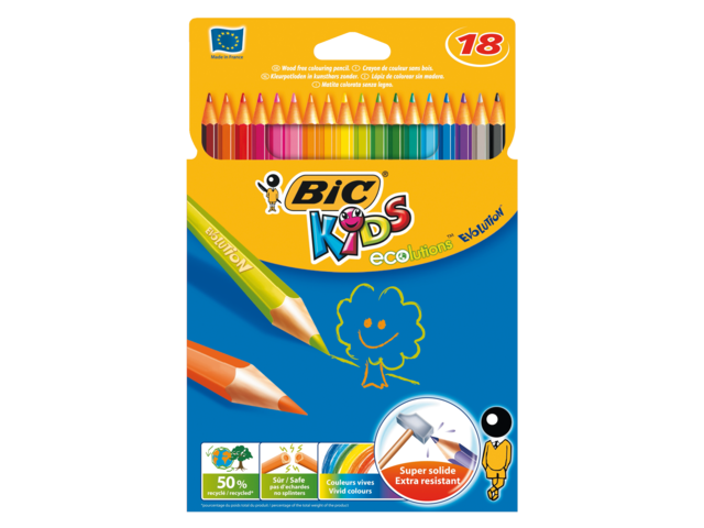 829728 - BIC Kleurpotloden Kits Evolution Diverse Kleuren 1 Pak