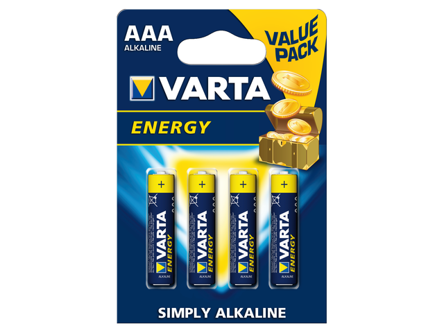 Varta Batterij AAA Alkaline 4st