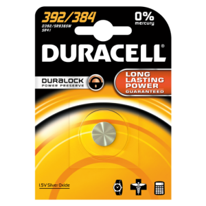 D392 - DURACELL Knoopcelbatterij Alkaline Eenmalig Gebruik 392/384
