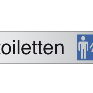39064 - Posta Infobordje Pictogram Toiletten D/H 165x44mm