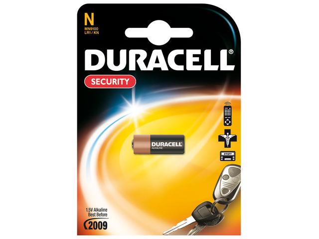 MN9100 - DURACELL Batterij Eenmalig Gebruik Security 1.5V Alkaline