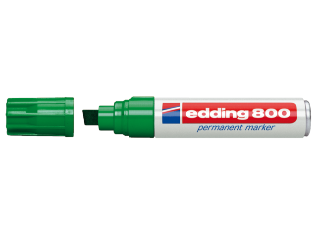 4-800004 - EDDING Marker Permanent 800 4-12mm Groen 1st