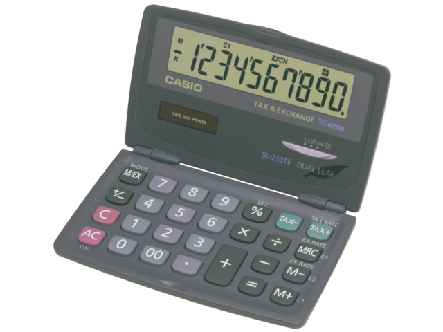 SL-210TE - CASIO Calculator SL-210TE 10-Cijfers Zwart