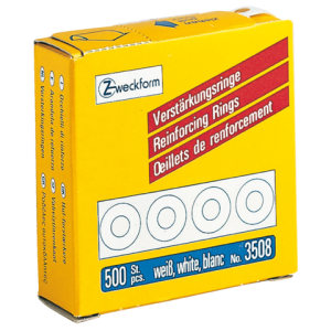 3508 - Avery Versterkingsringen Zweckform no:3508 Ø13mm 500st Wit