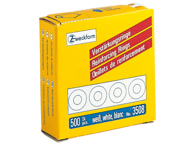 3508 - Avery Versterkingsringen Zweckform no:3508 Ø13mm 500st Wit