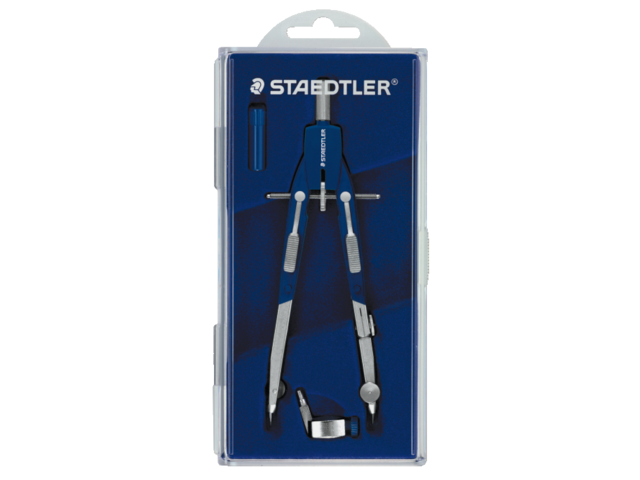 Staedtler Passer in Doos Comfort 552 Zilver/Blauw 1st