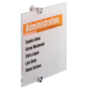 DURABLE Deurbord Crystal Sign 4824 210x210mm