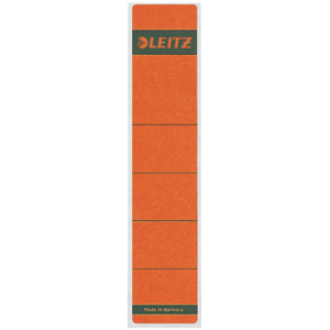 16430025 - LEITZ Rugetiket Zelfklevend 1643 Rood 1Pak 38x190mm