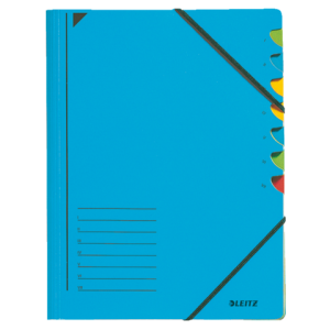 39070035 - LEITZ Sorteermap 3907 7-Vaks Blauw 245x320mm