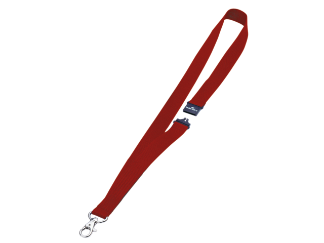 813703 - DURABLE Textielkoord met Veiligheidssluiting 44cm Rood 1st