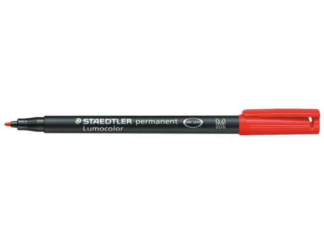 317-2 - STAEDTLER Viltstift OHP Lumo F 316 0.6mm Rood 1st