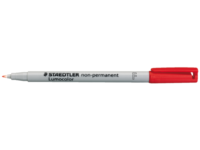 316-2 - STAEDTLER Viltstift OHP Lumo F 316 0.6mm Rood 1st