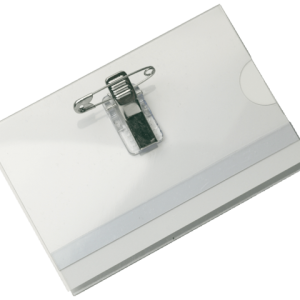 121261 - QUINZ Badge Speld Transparant 58x92mm