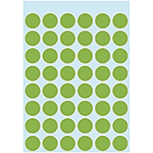 1865 - HERMA Gekleurde Etiketten Schrijfpapier 1865 Ø12mm 240st Groen 1 Pak