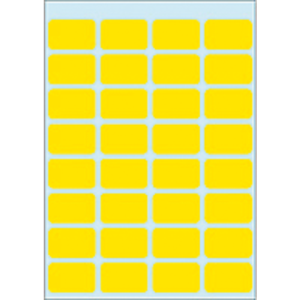 3641 - HERMA Gekleurde Etiketten Schrijfpapier no:3641 12x19mm 160st Geel 1 Pak