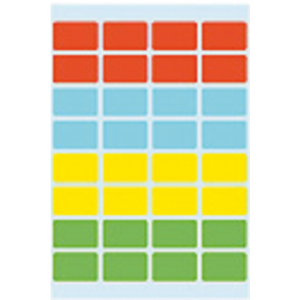 3631 - HERMA Gekleurde Etiketten Schrijfpapier no:3631 12x19mm 160st Diverse Kleuren 1 Pak