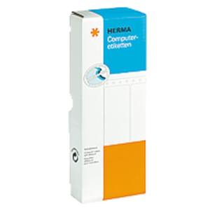 8160 - HERMA Computeretiket Kettingpapier Pinfeed 88.9x23mm 2.000st Wit 1Baans 1 Pak