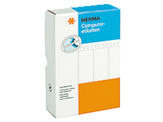 HERMA Computeretiket Kettingpapier Pinfeed 88.9x35.7mm Wit 8.000st 1 Pak