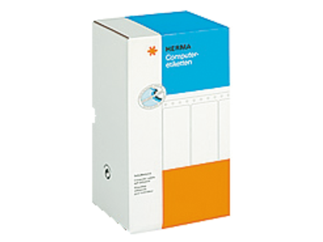 HERMA Computeretiket Kettingpapier Pinfeed 147x99mm Wit 3.000st 1 Pak