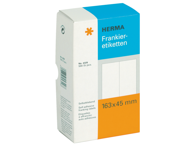 HERMA Frankeer Etiket 163x45mm 500st 1 Pak