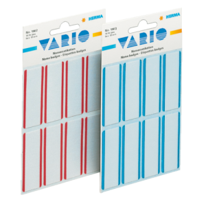 1902 - HERMA Gekleurde Etiketten Schrijfpapier 1902 54x19mm 16st Wit/Rood 1 Pak