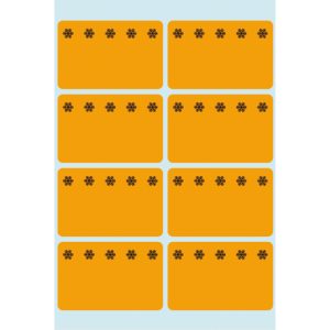 3774 - HERMA Speciaal Etiket Diepvriesetiket no:3774 26x40mm 48st Oranje 1 Pak