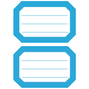 5714 - HERMA Speciaal Etiket Schriften no:5714 82x55mm 24st Wit/Blauw 1 Pak