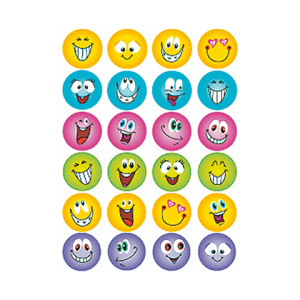 6818 - HERMA Speciaal Etiket Folie Smiles no:6818 Diverse Kleuren 1 Pak