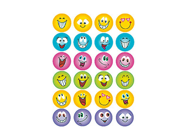 6818 - HERMA Speciaal Etiket Folie Smiles no:6818 Diverse Kleuren 1 Pak