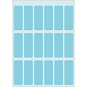 3653 - HERMA Gekleurde Etiketten Schrijfpapier no:3653 12x34mm 90st Blauw 1 Pak